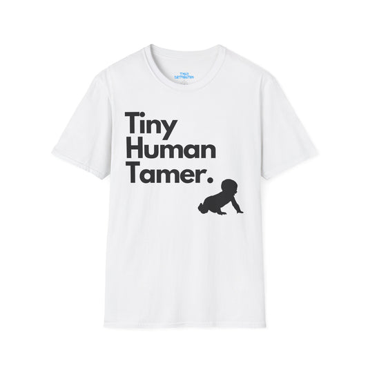 Tiny Human Tamer W/ Black Design - Unisex Softstyle T-Shirt