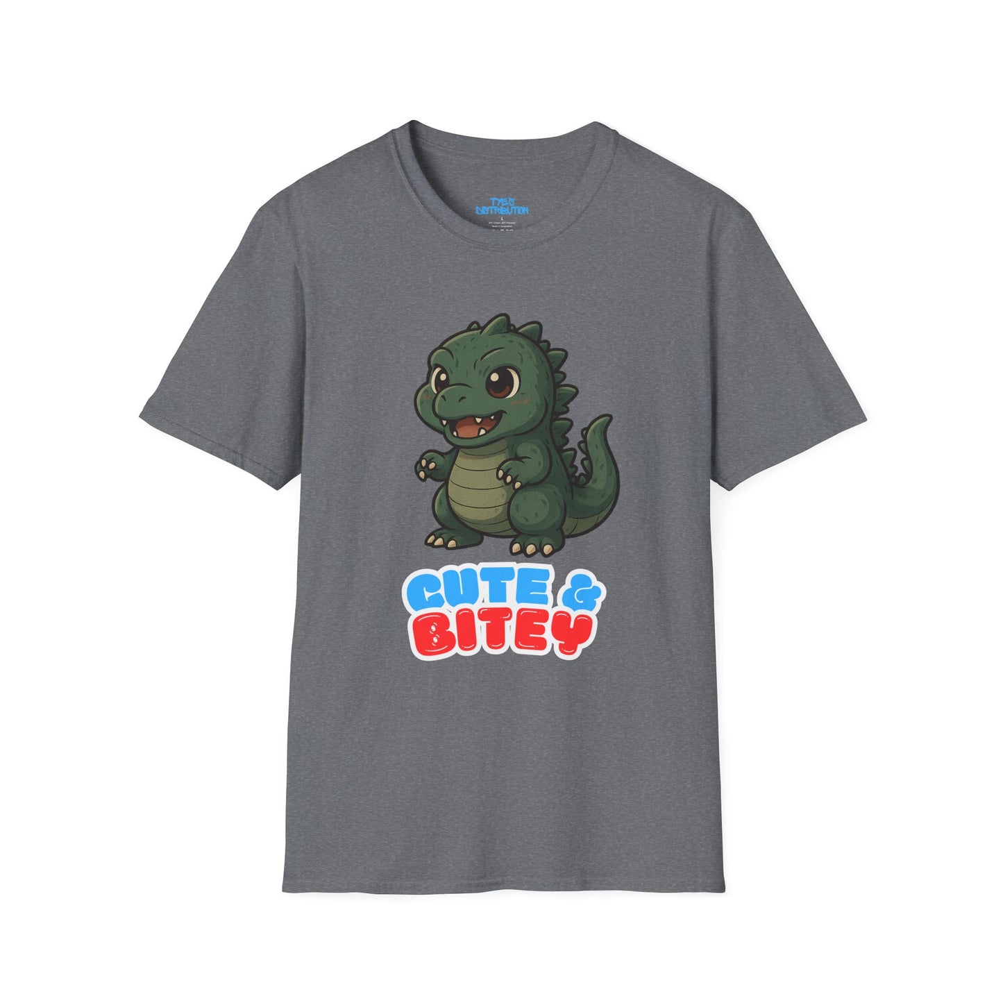 Cute & Bitey /W White Outline - Unisex Softstyle T-Shirt