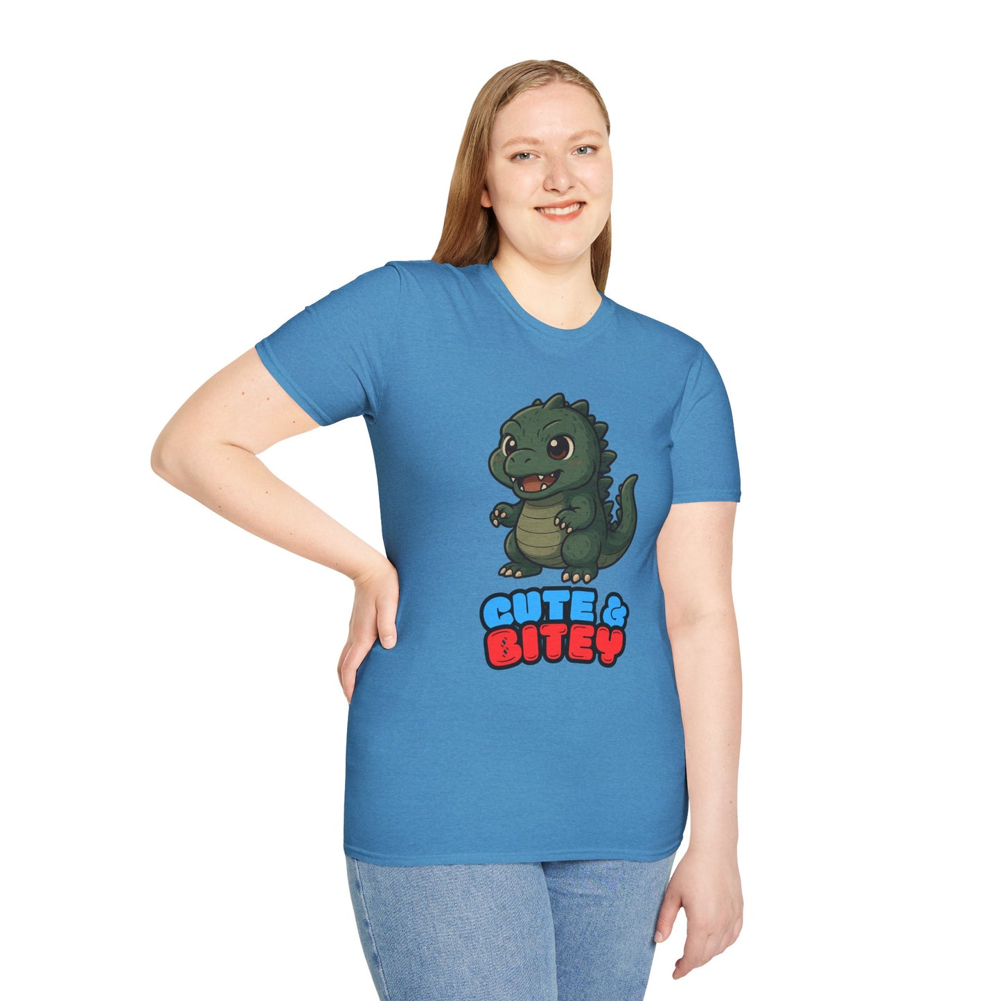 Cute & Bitey Dino - Unisex Softstyle T-Shirt