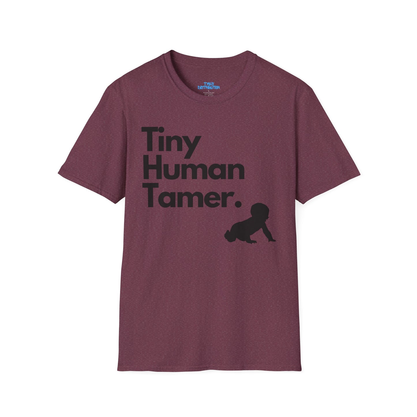 Tiny Human Tamer W/ Black Design - Unisex Softstyle T-Shirt