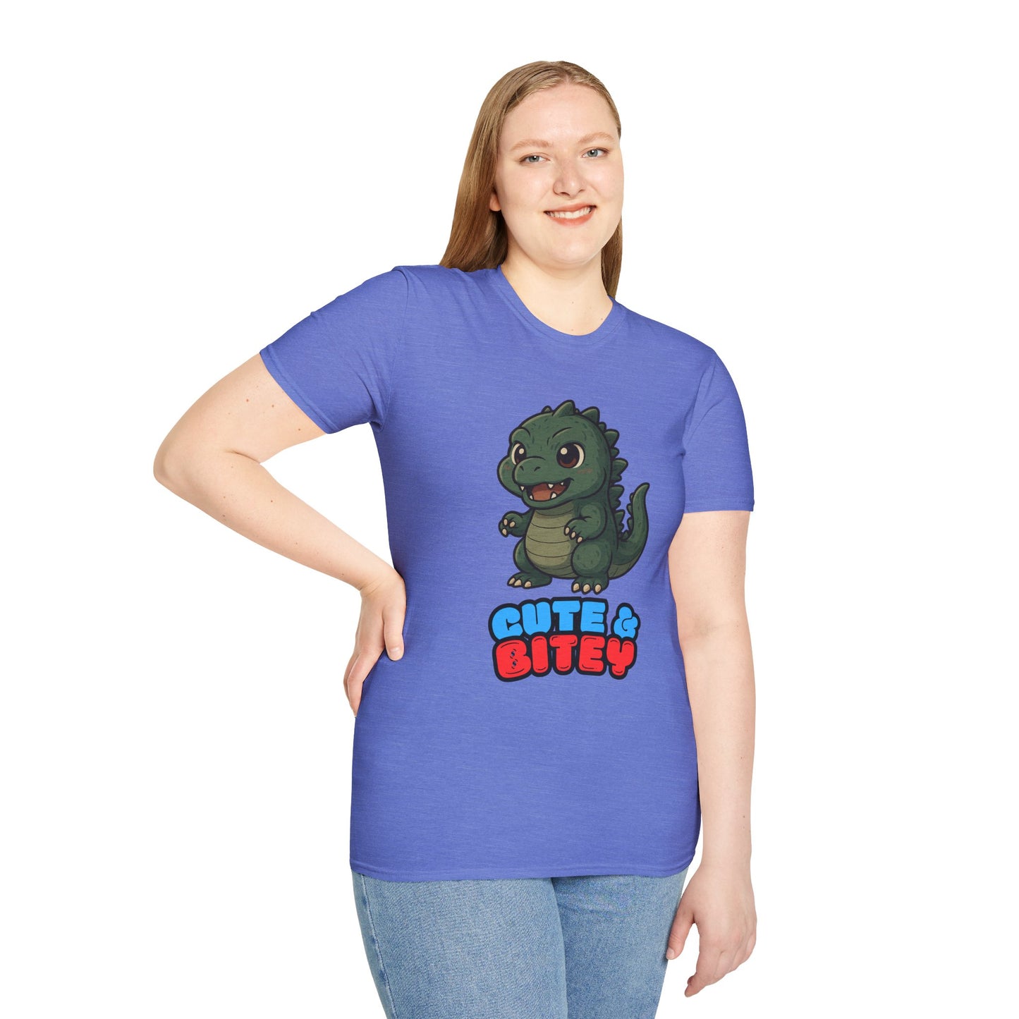 Cute & Bitey Dino - Unisex Softstyle T-Shirt