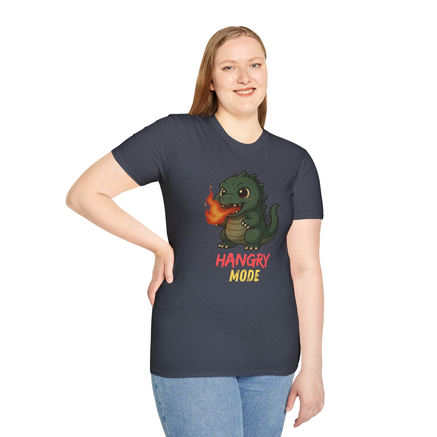 Hangry Mode Dino - Unisex Softstyle T-Shirt