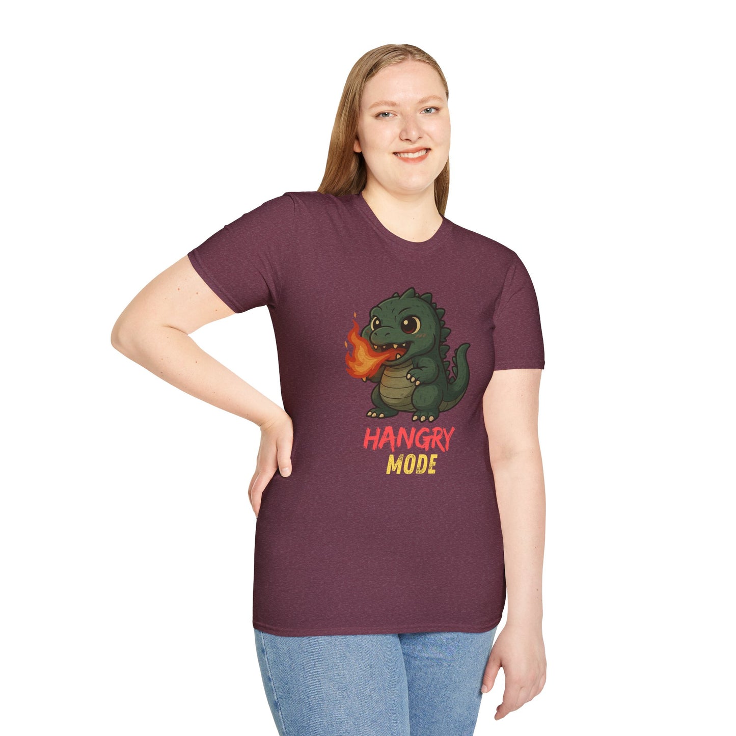Hangry Mode Dino - Unisex Softstyle T-Shirt
