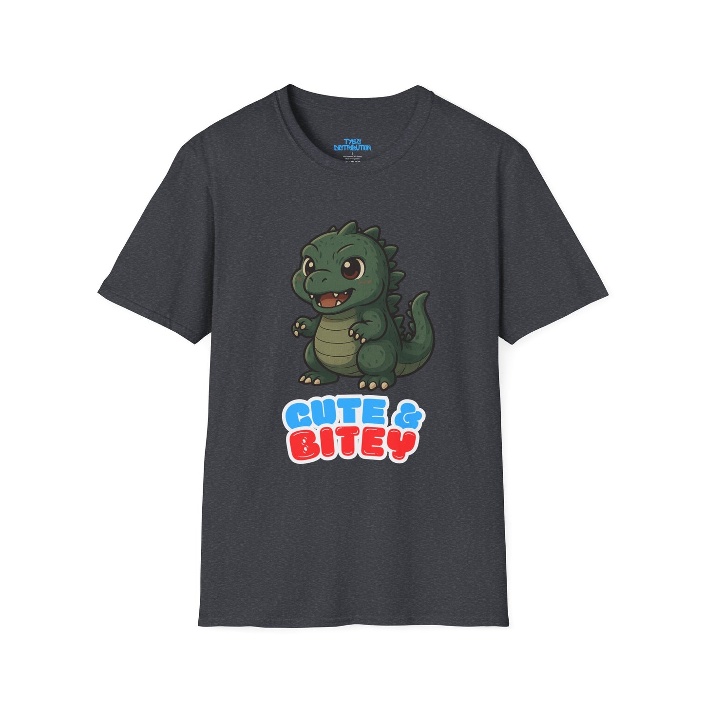 Cute & Bitey /W White Outline - Unisex Softstyle T-Shirt