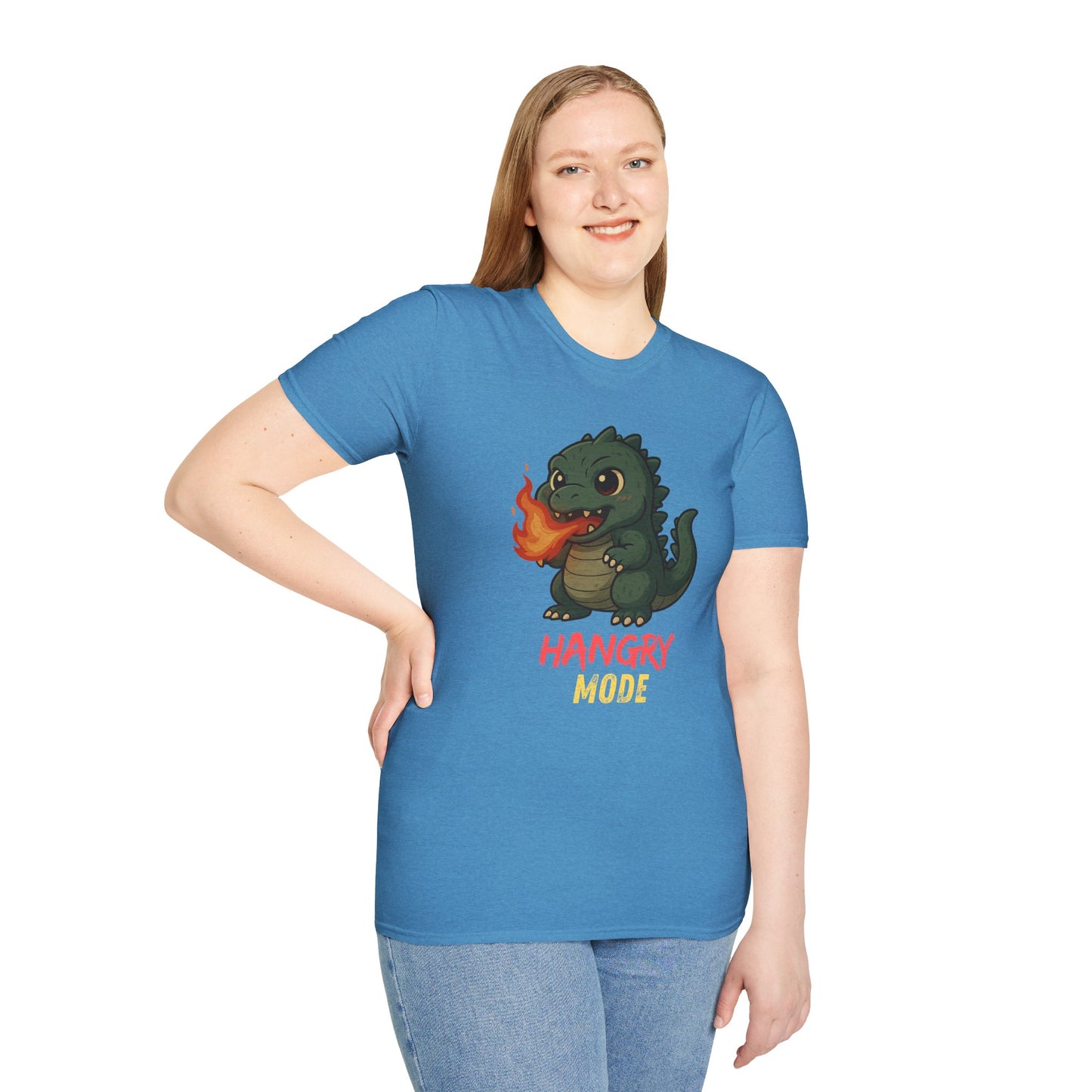 Hangry Mode Dino - Unisex Softstyle T-Shirt