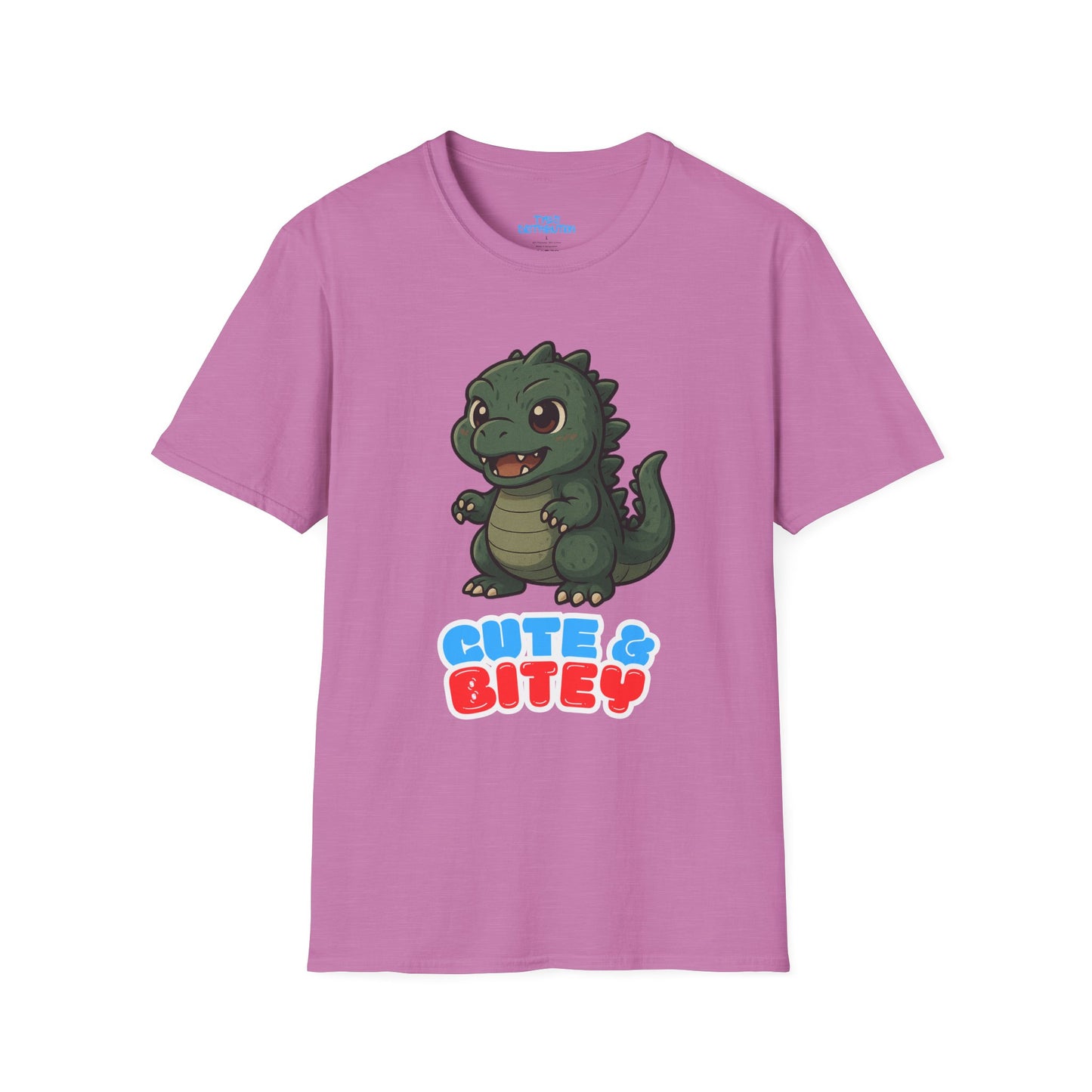 Cute & Bitey /W White Outline - Unisex Softstyle T-Shirt
