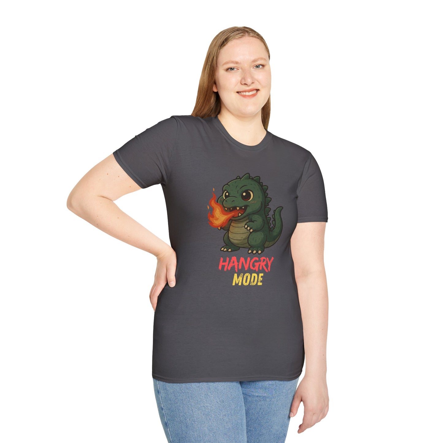 Hangry Mode Dino - Unisex Softstyle T-Shirt