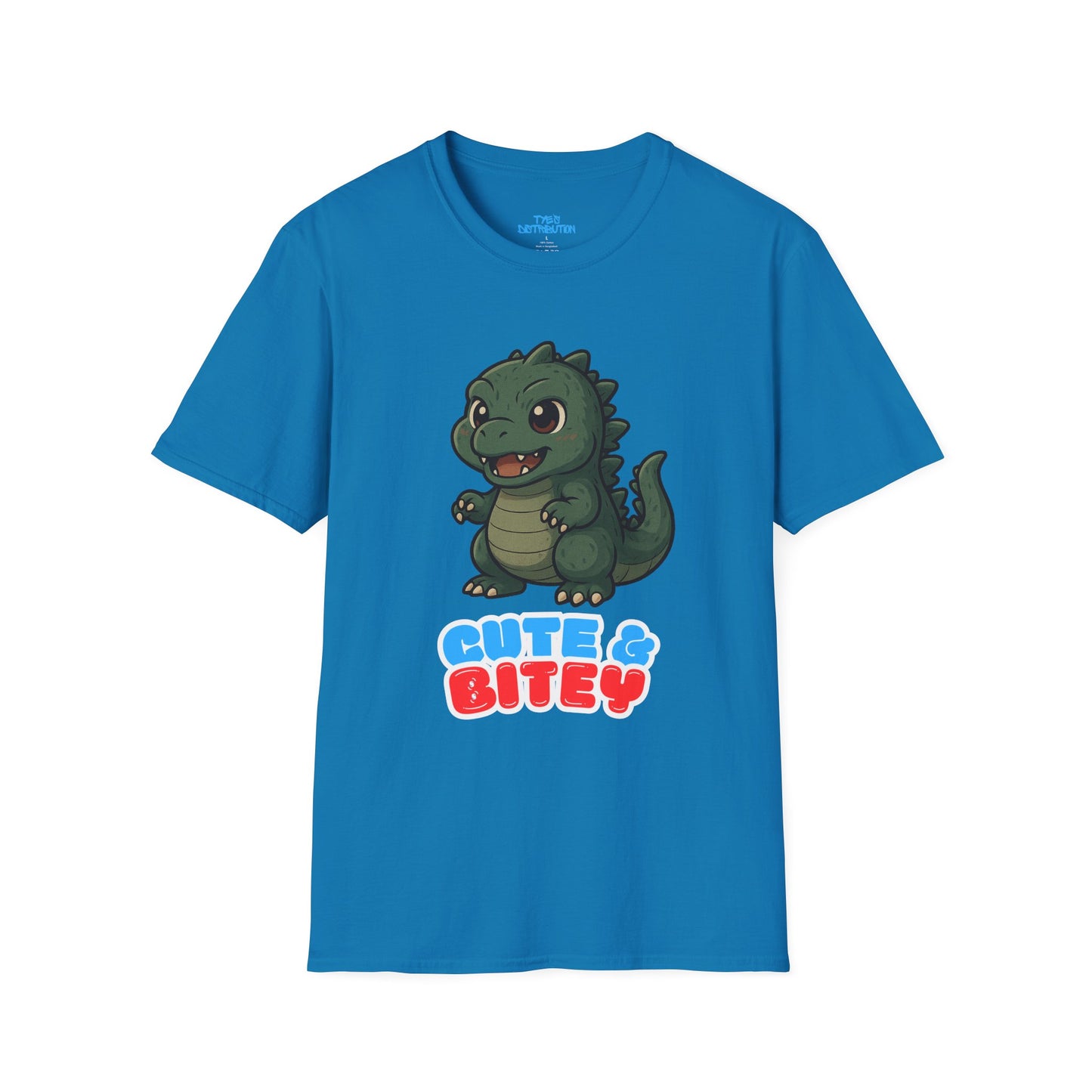 Cute & Bitey /W White Outline - Unisex Softstyle T-Shirt