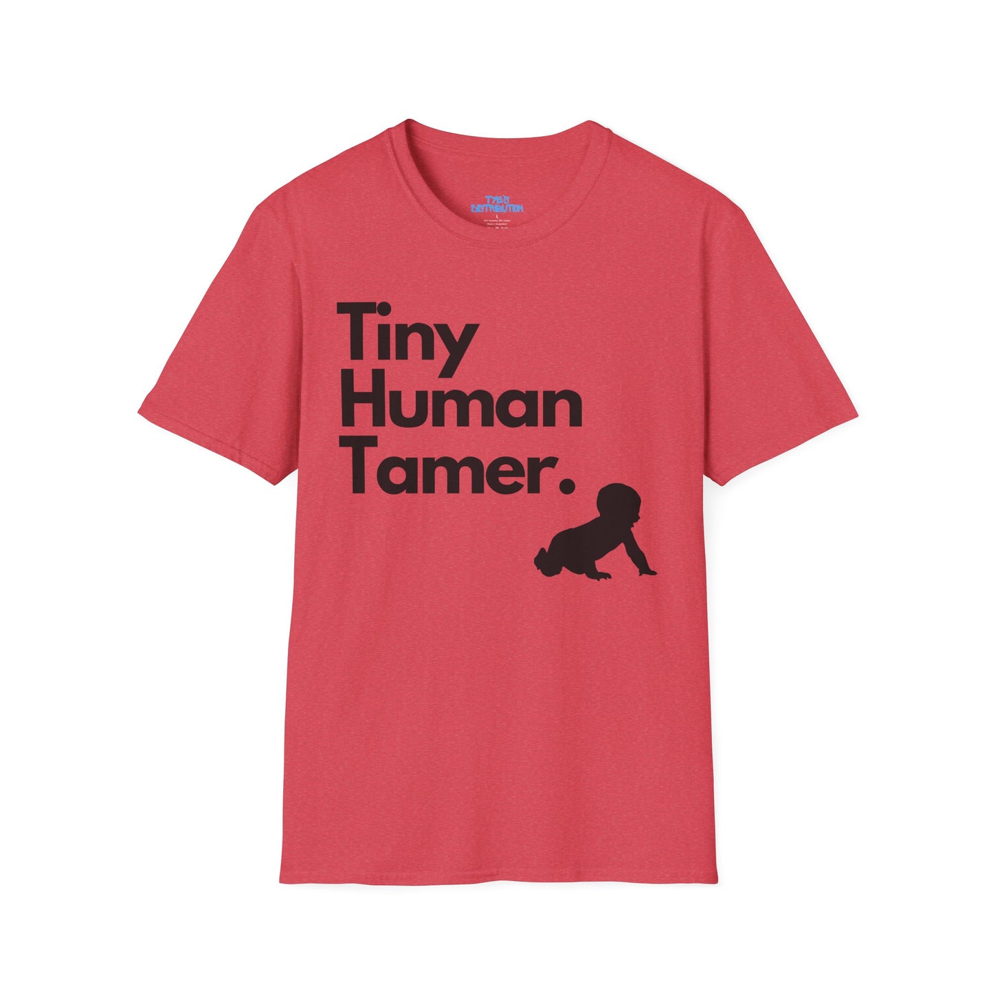 Tiny Human Tamer W/ Black Design - Unisex Softstyle T-Shirt