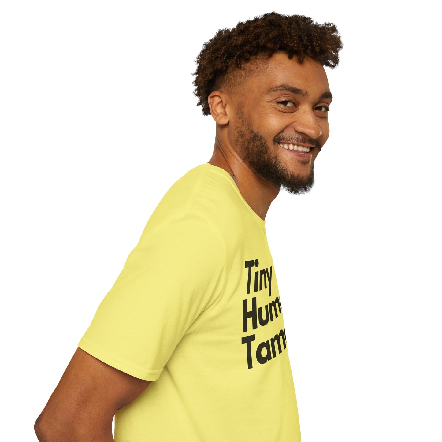 Tiny Human Tamer W/ Black Design - Unisex Softstyle T-Shirt