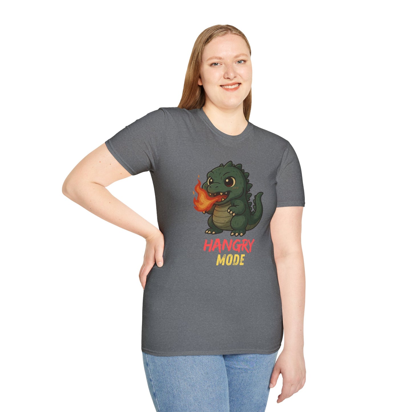 Hangry Mode Dino - Unisex Softstyle T-Shirt