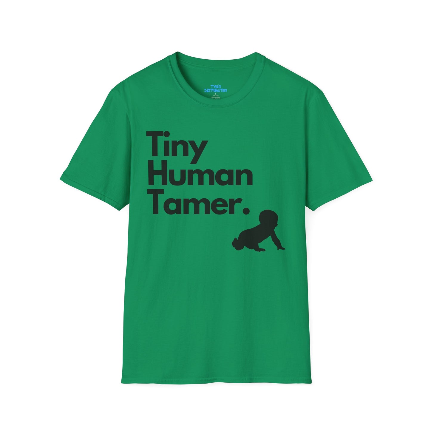 Tiny Human Tamer W/ Black Design - Unisex Softstyle T-Shirt