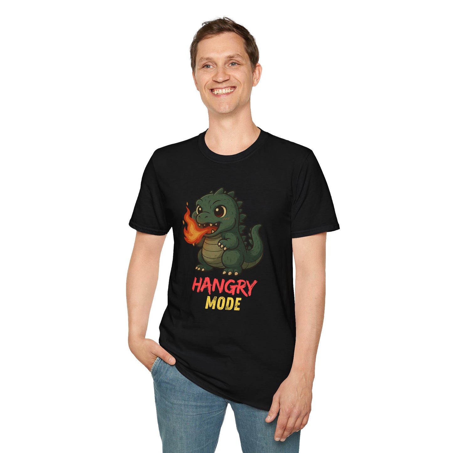 Hangry Mode Dino - Unisex Softstyle T-Shirt