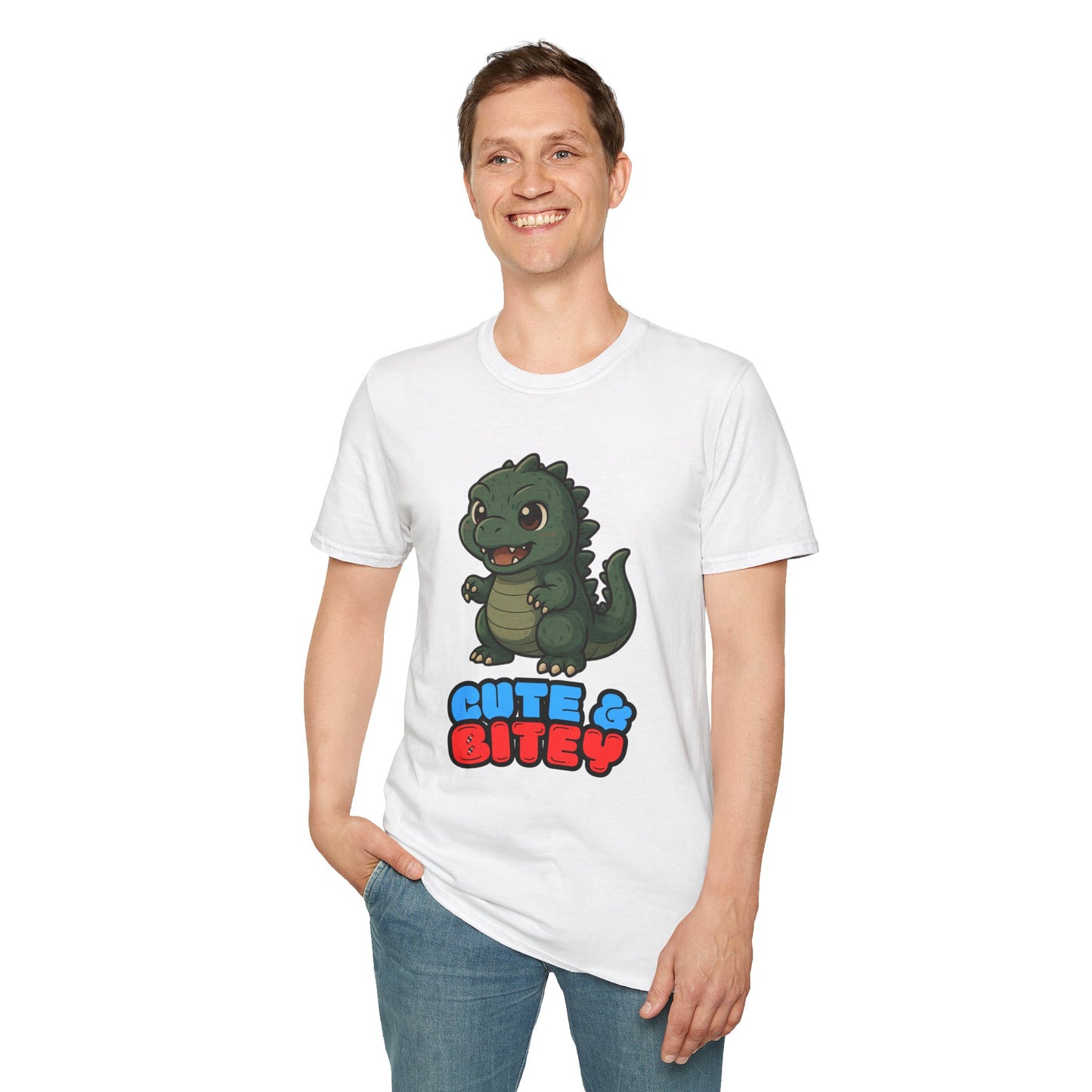 Cute & Bitey Dino - Unisex Softstyle T-Shirt