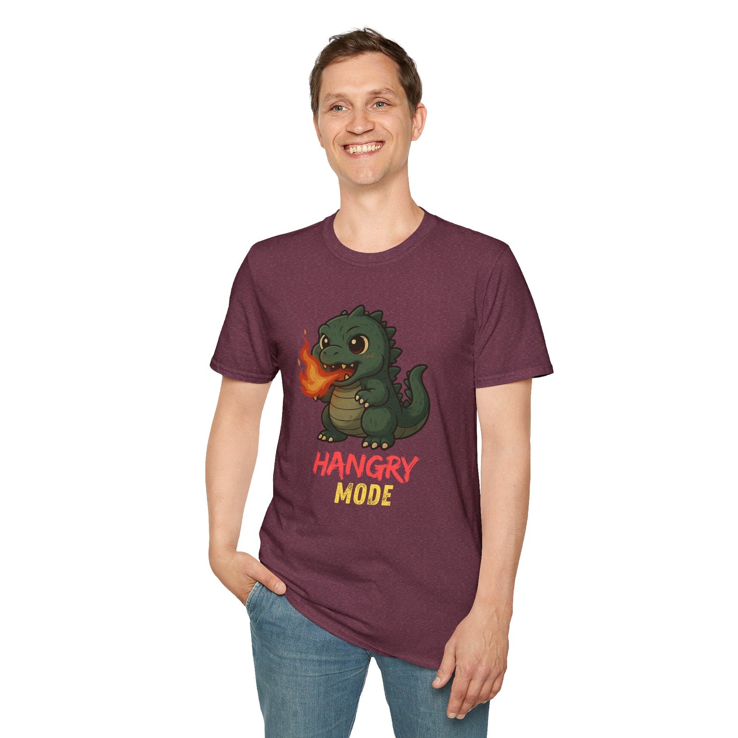 Hangry Mode Dino - Unisex Softstyle T-Shirt