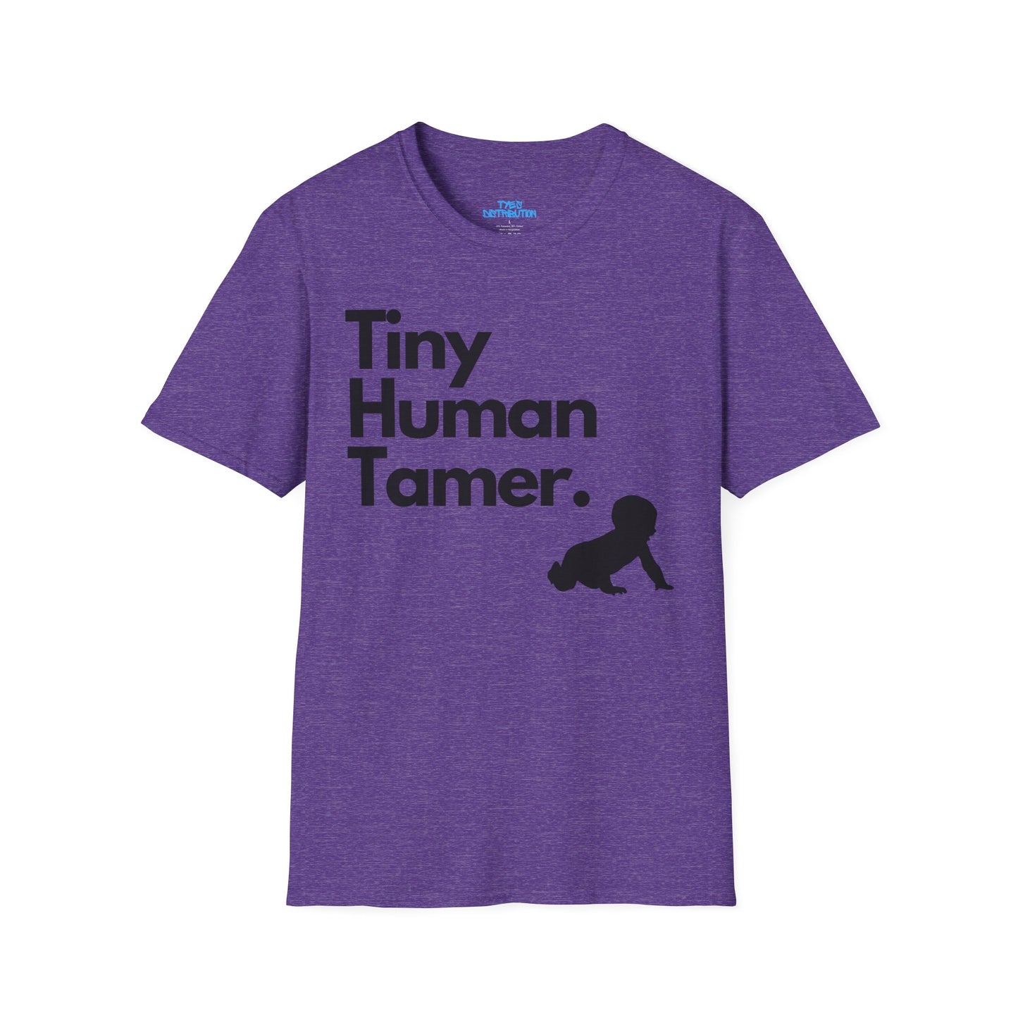 Tiny Human Tamer W/ Black Design - Unisex Softstyle T-Shirt