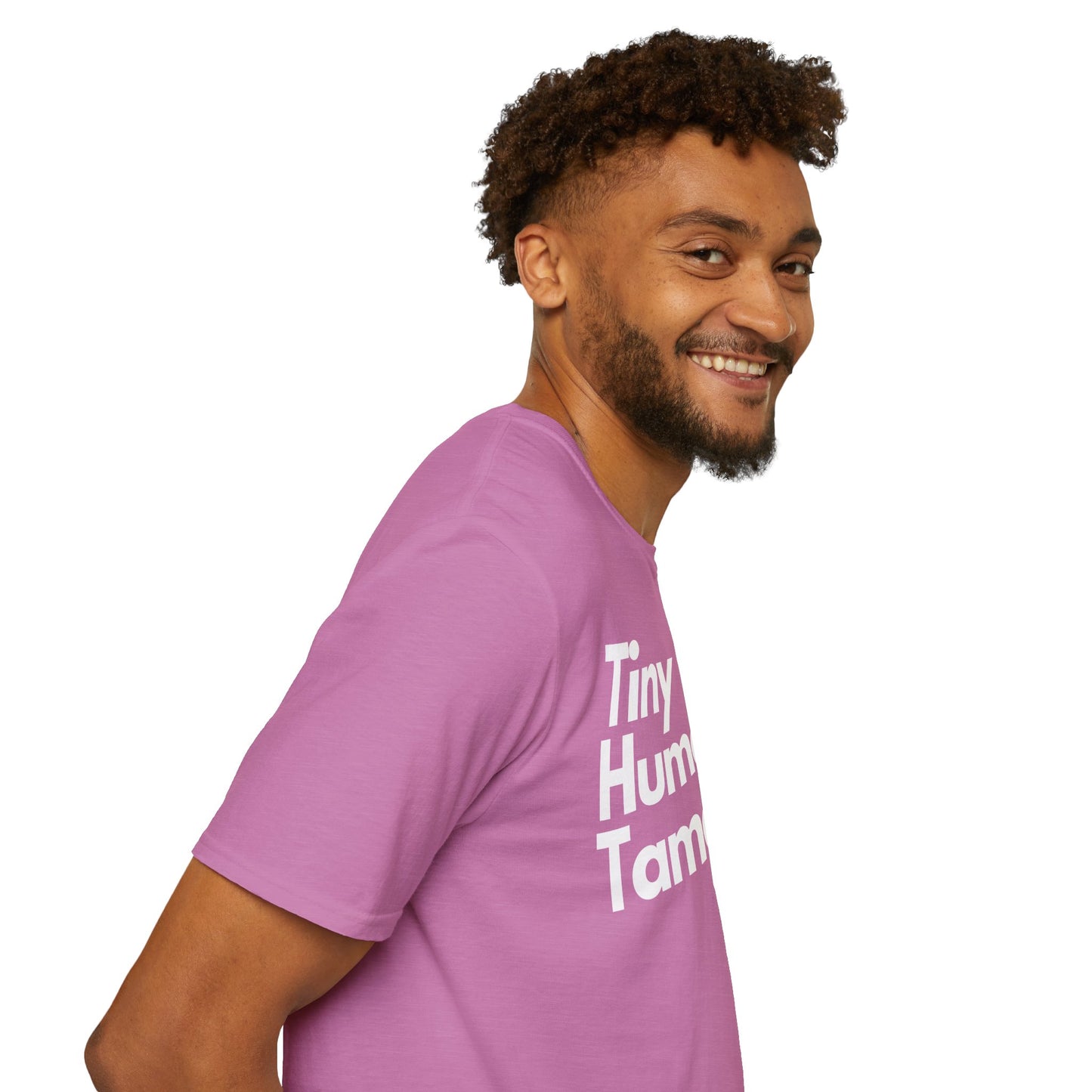 Tiny Human Tamer W/ White Design - Unisex Softstyle T-Shirt