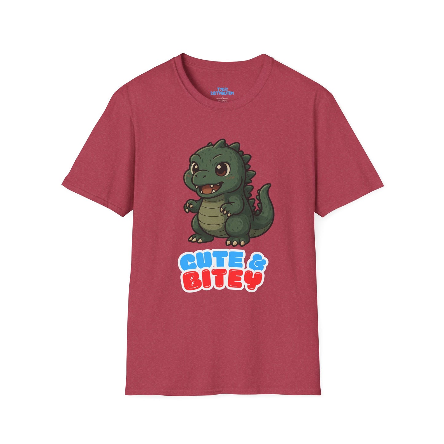 Cute & Bitey /W White Outline - Unisex Softstyle T-Shirt