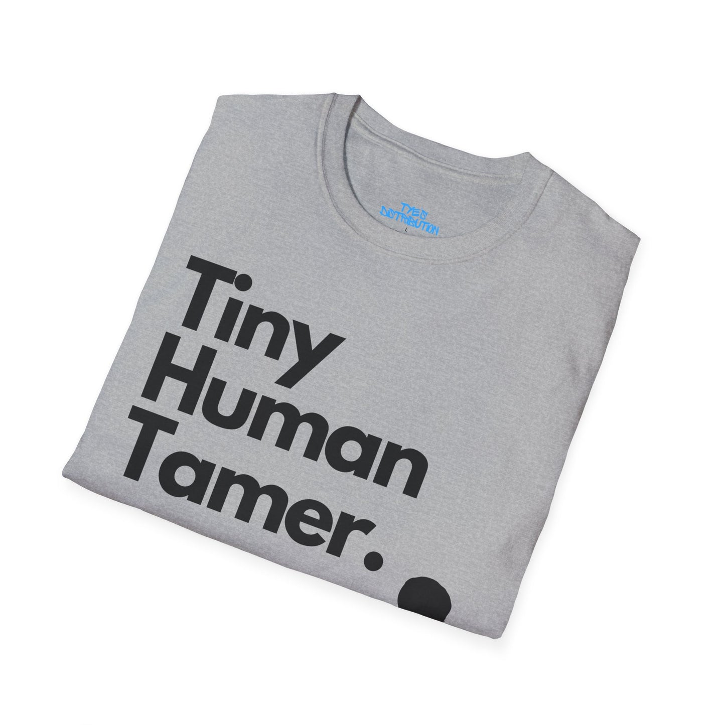 Tiny Human Tamer W/ Black Design - Unisex Softstyle T-Shirt