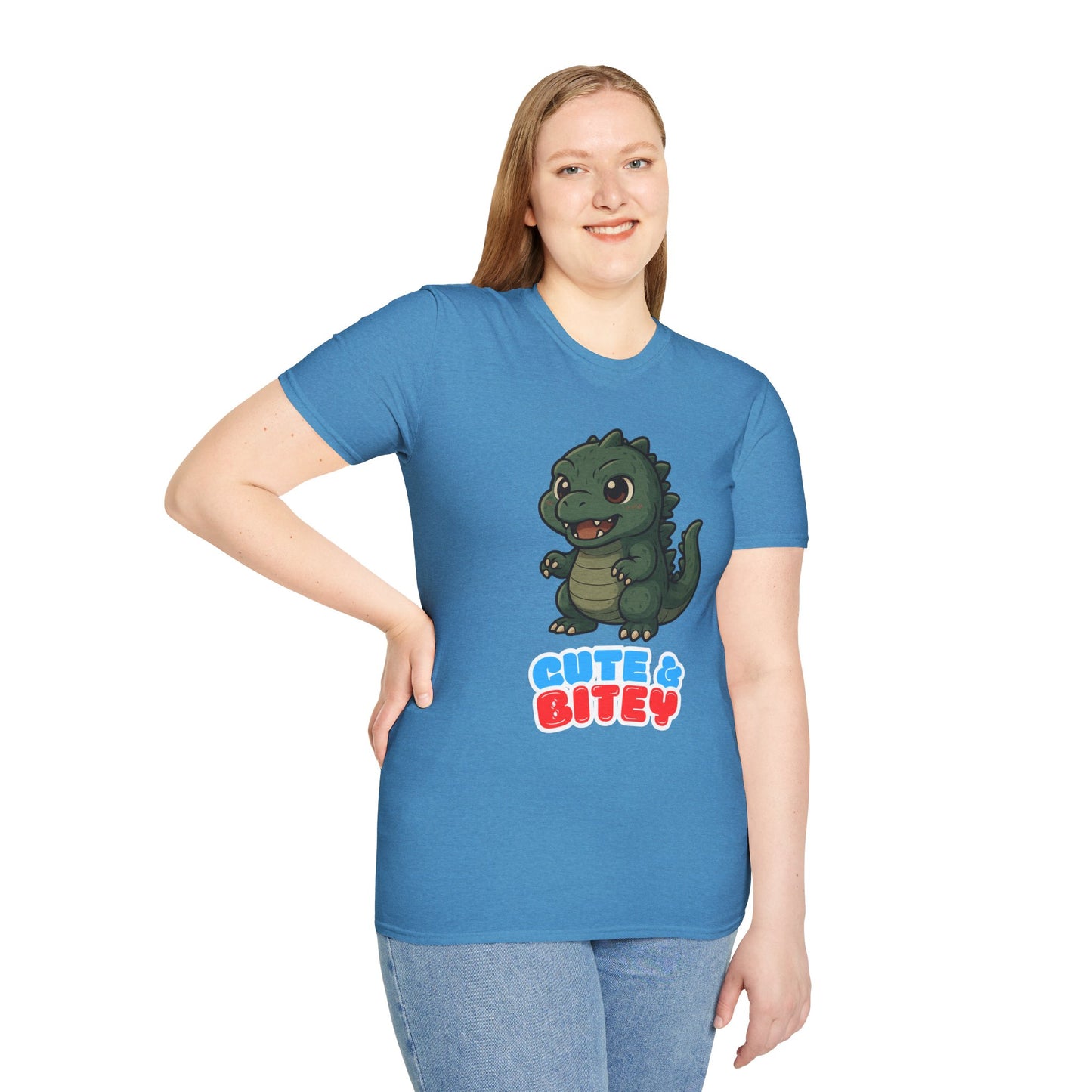 Cute & Bitey /W White Outline - Unisex Softstyle T-Shirt