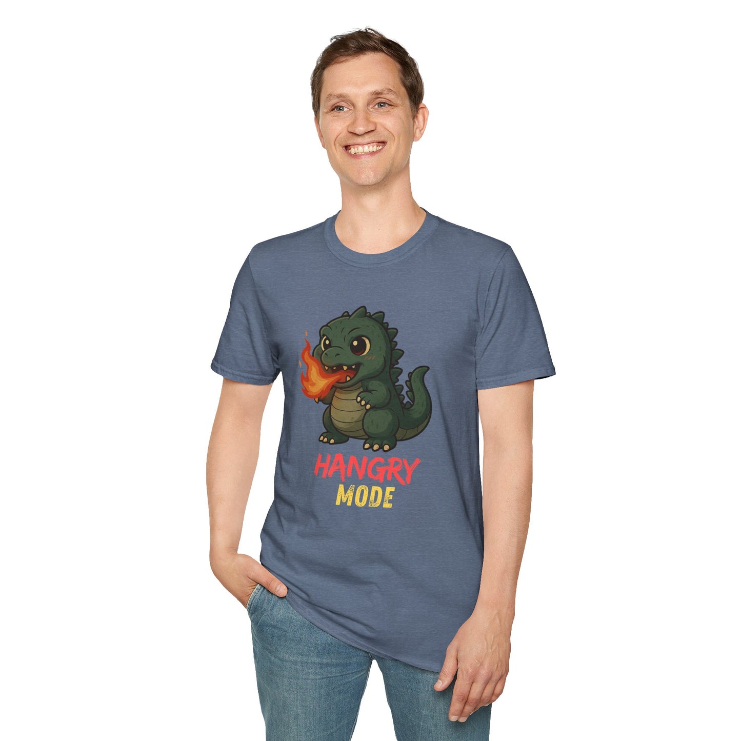 Hangry Mode Dino - Unisex Softstyle T-Shirt