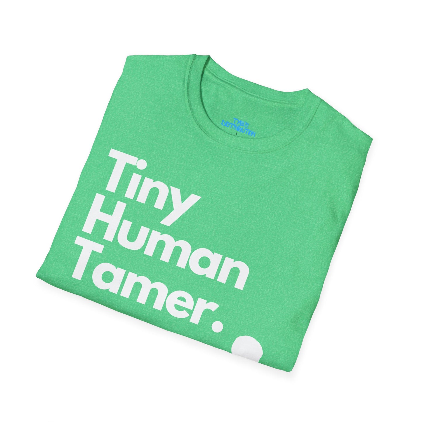 Tiny Human Tamer W/ White Design - Unisex Softstyle T-Shirt