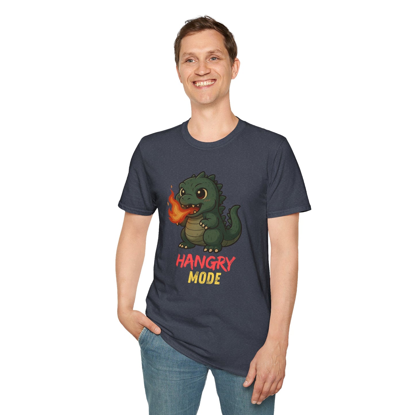 Hangry Mode Dino - Unisex Softstyle T-Shirt
