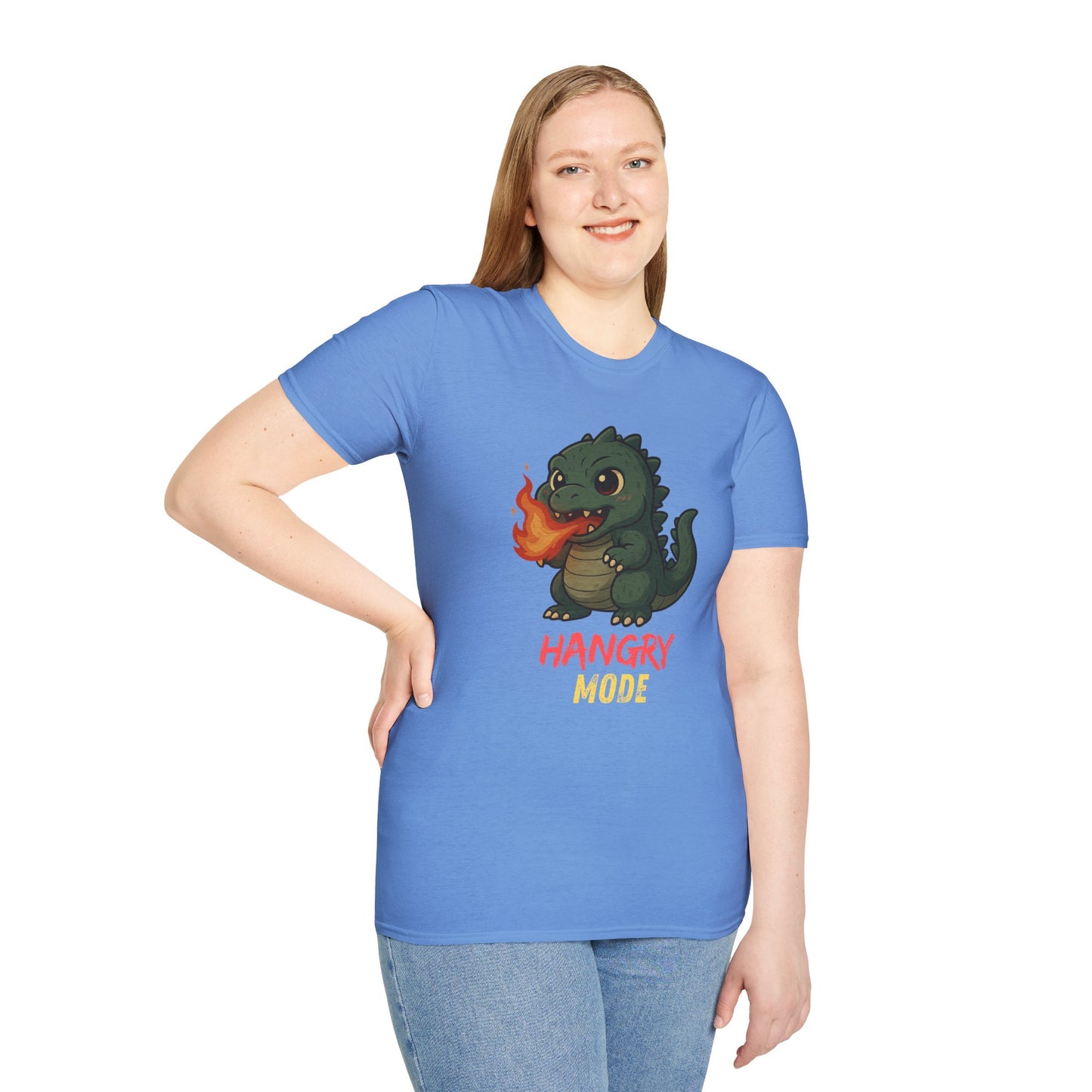Hangry Mode Dino - Unisex Softstyle T-Shirt