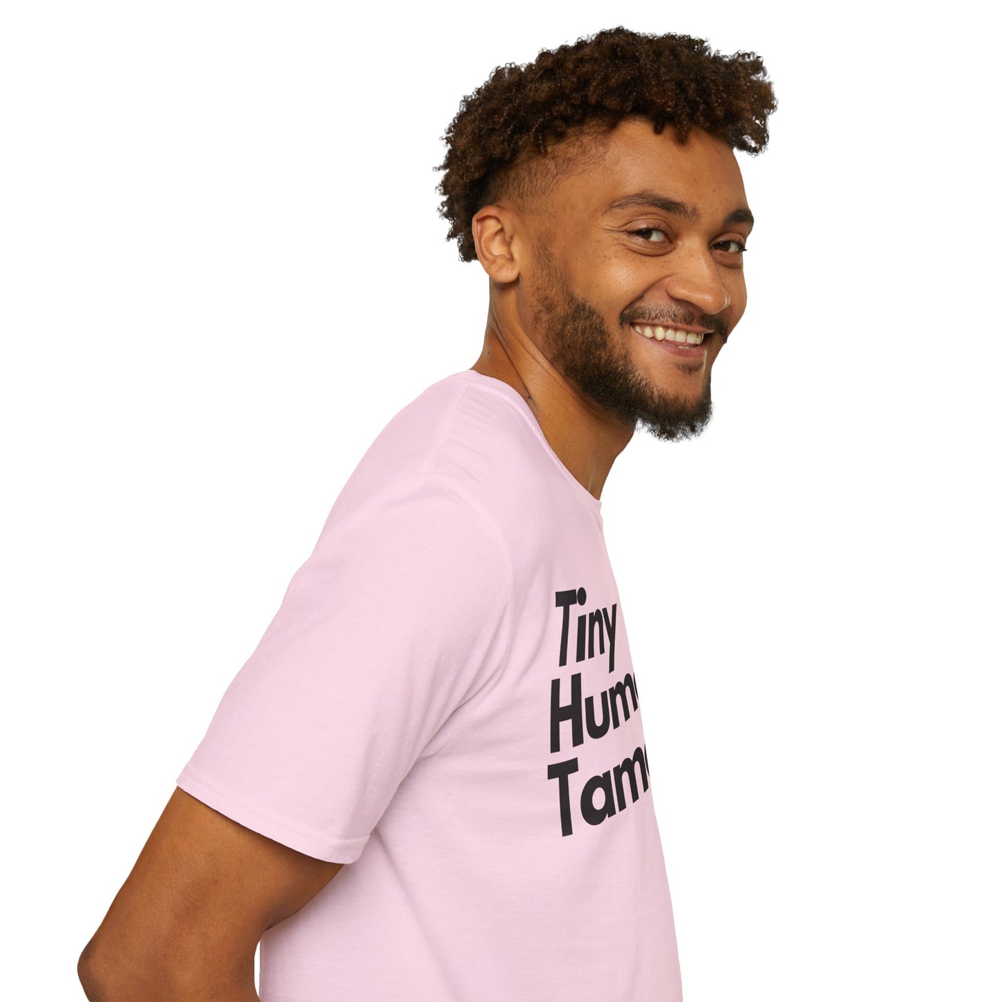 Tiny Human Tamer W/ Black Design - Unisex Softstyle T-Shirt