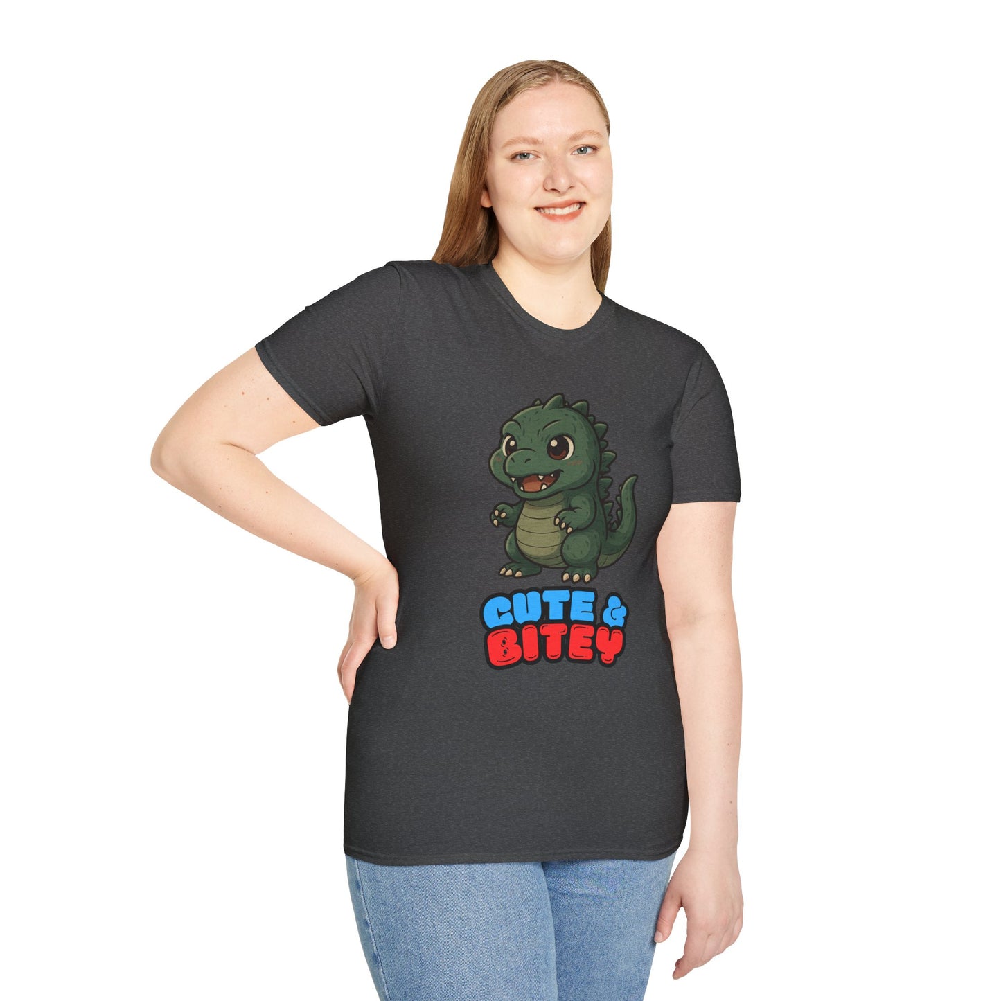 Cute & Bitey Dino - Unisex Softstyle T-Shirt