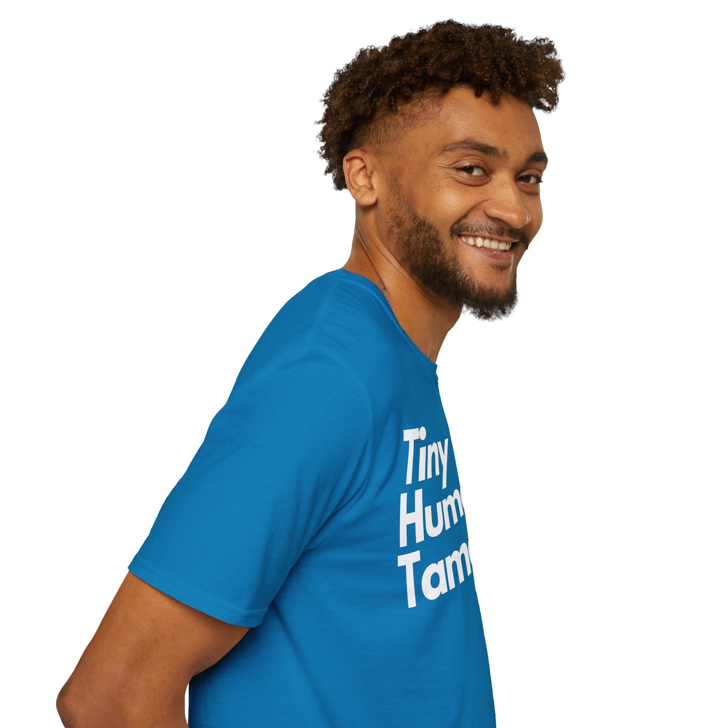 Tiny Human Tamer W/ White Design - Unisex Softstyle T-Shirt